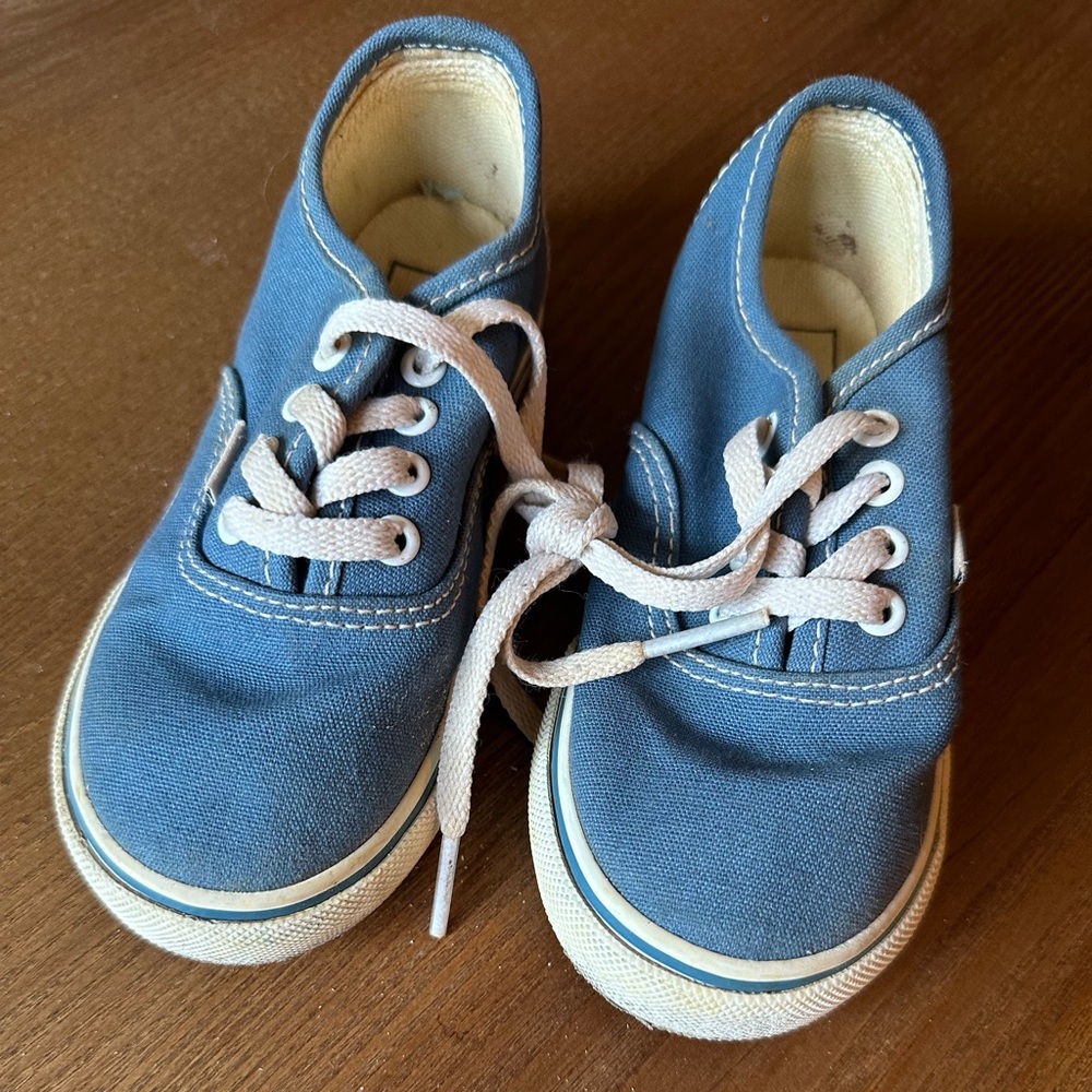 Vans - blue, toddler size 8